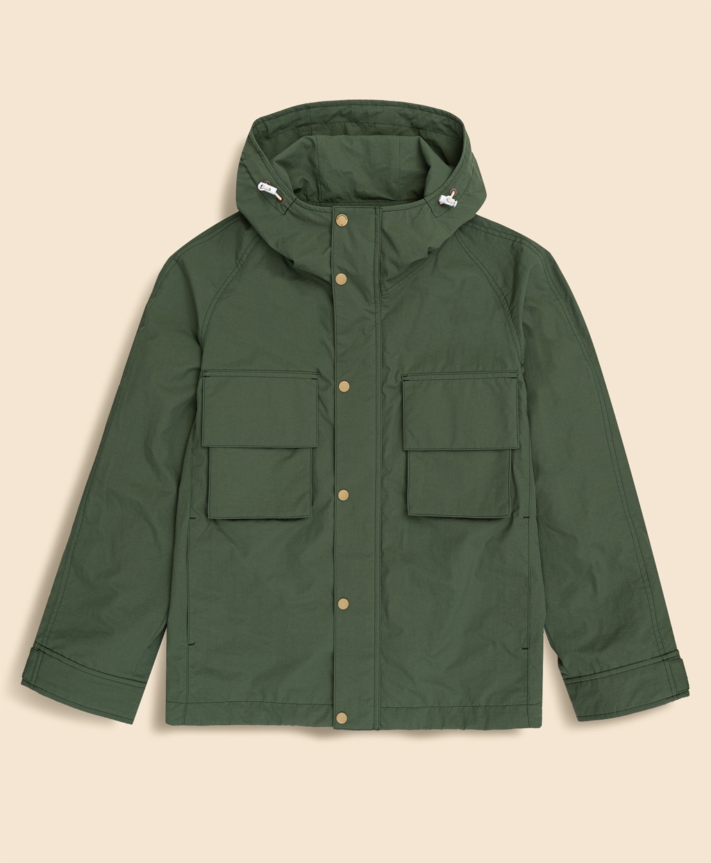 ナイロン　フーデッド　ウィンドブレーカー1