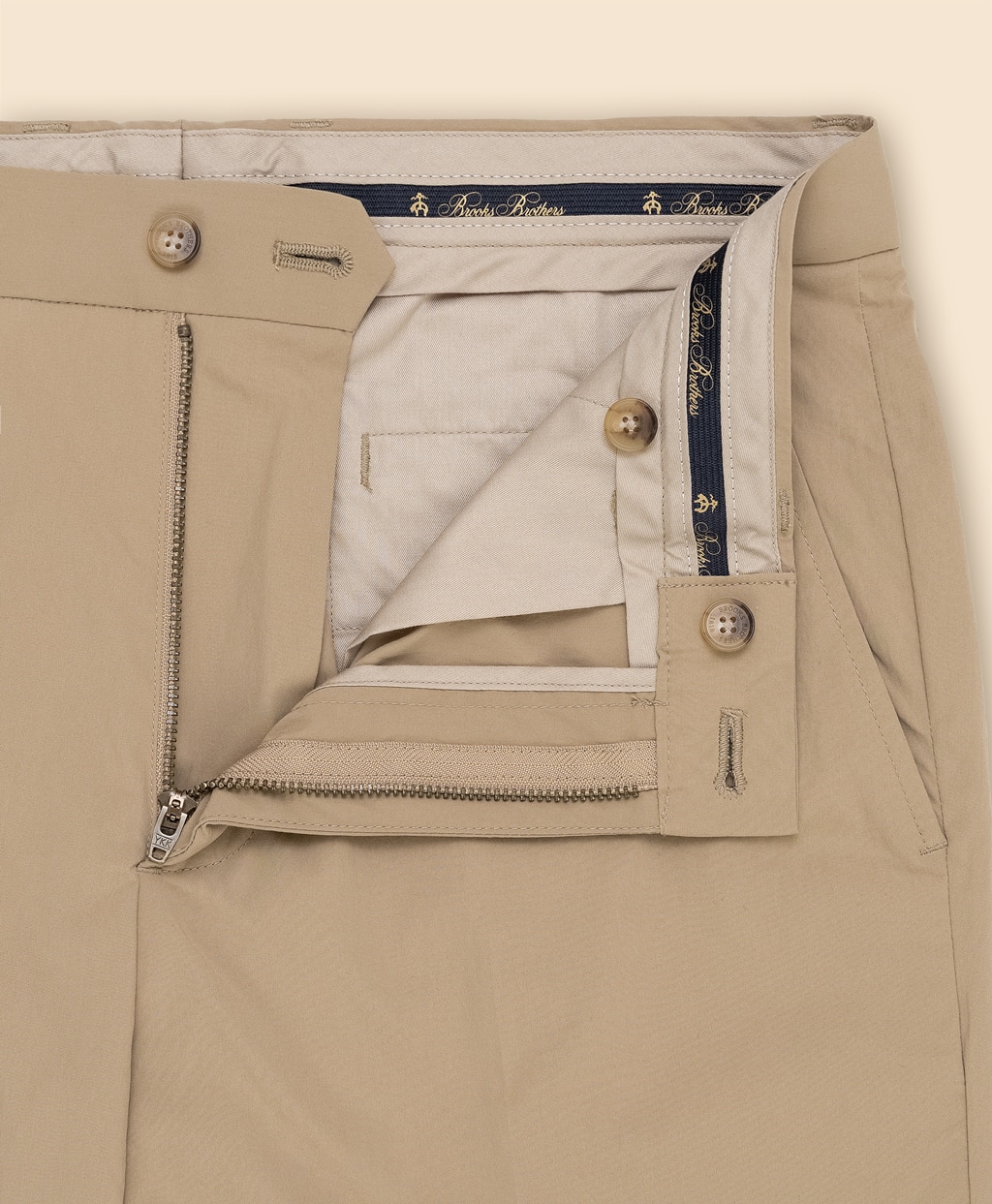 ポリエステル　ストレッチポプリン　プレーンフロント　チノパンツ　Slim3