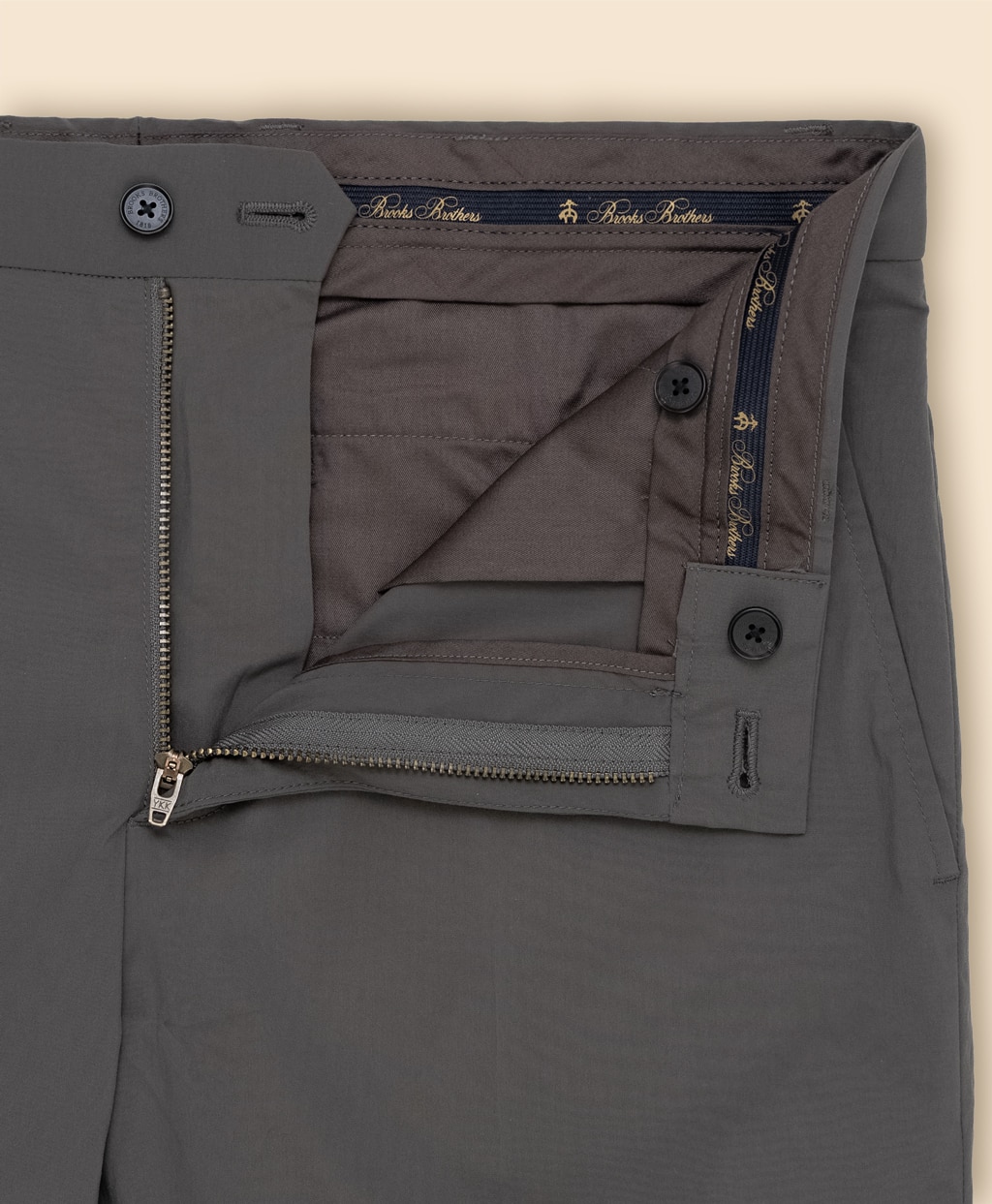 ポリエステル　ストレッチポプリン　プレーンフロント　チノパンツ　Slim3