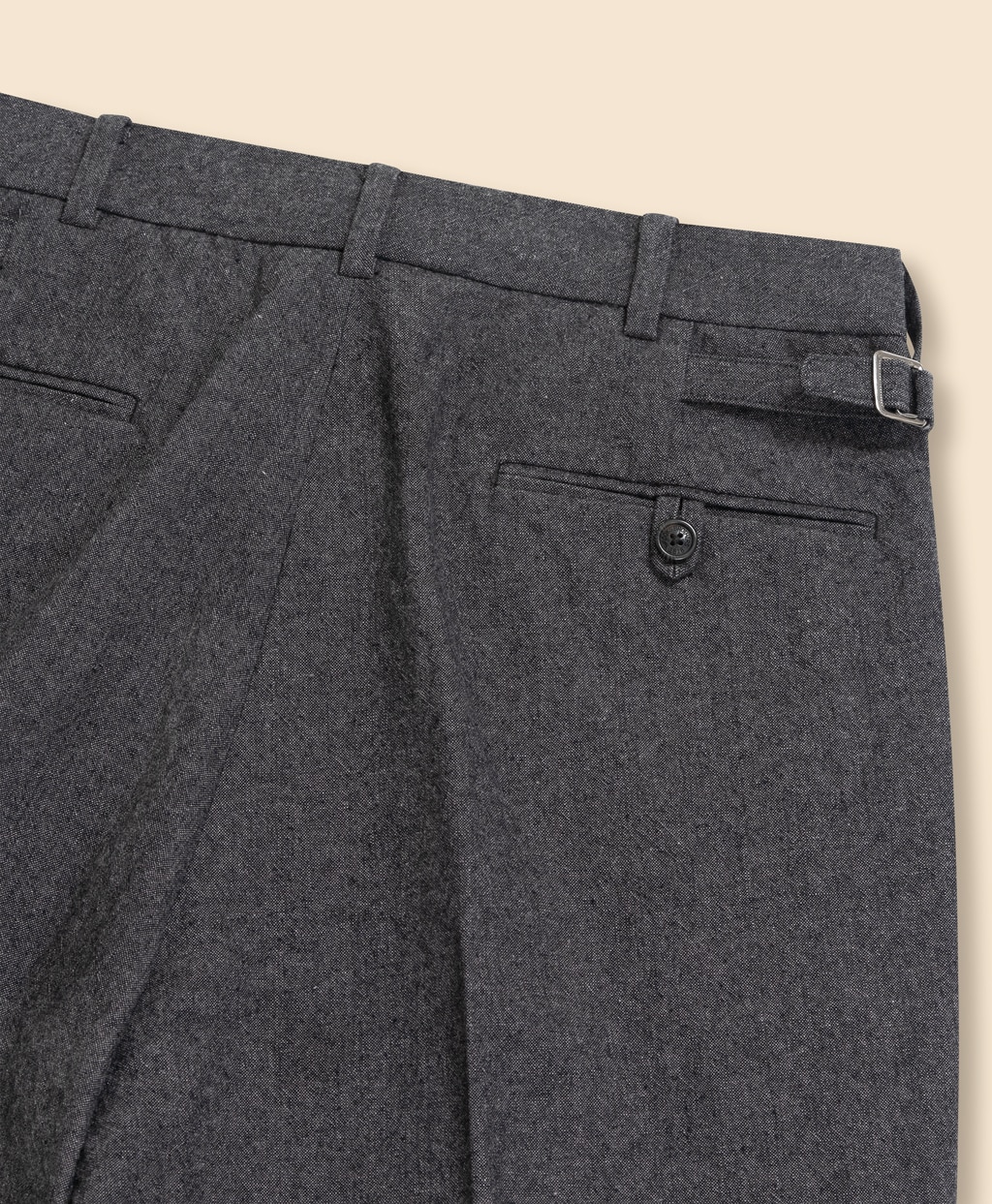 コットン／リネン　プリーテッドトラウザーズ2