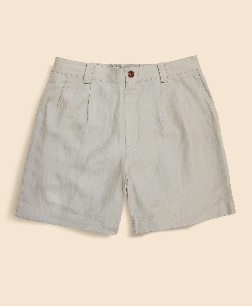 リヨセル／リネン　ヘリンボーン　ショーツ1