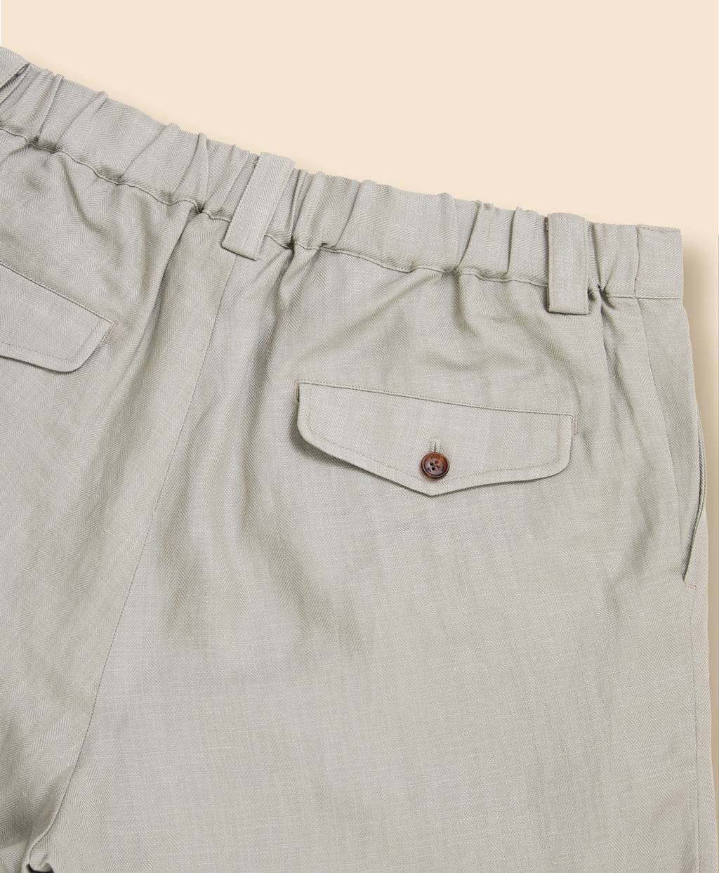 リヨセル／リネン　ヘリンボーン　ショーツ2