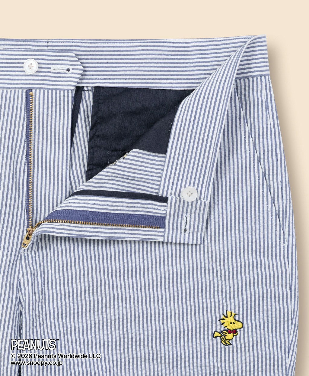 Brooks Brothers × PEANUTS　シアサッカー　ウッドストックエンブロイダリー　ショーツ3