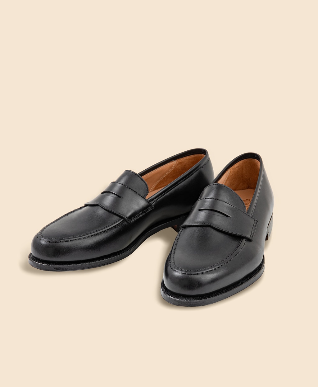 Brooks Brothers × Crockett & Jones　カーフレザー　ボストン２　ペニーローファー1