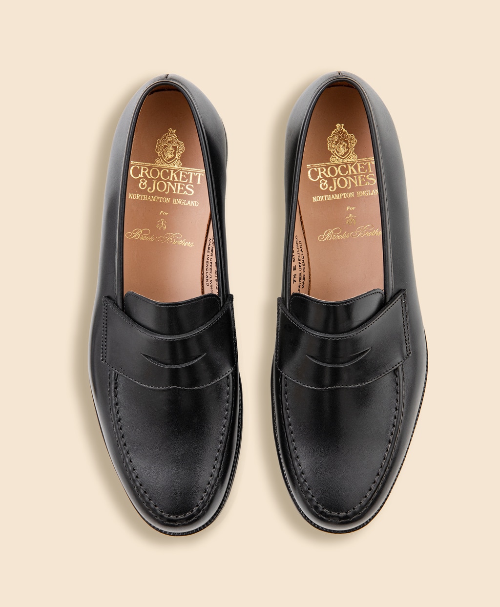 Brooks Brothers × Crockett & Jones　カーフレザー　ボストン２　ペニーローファー2