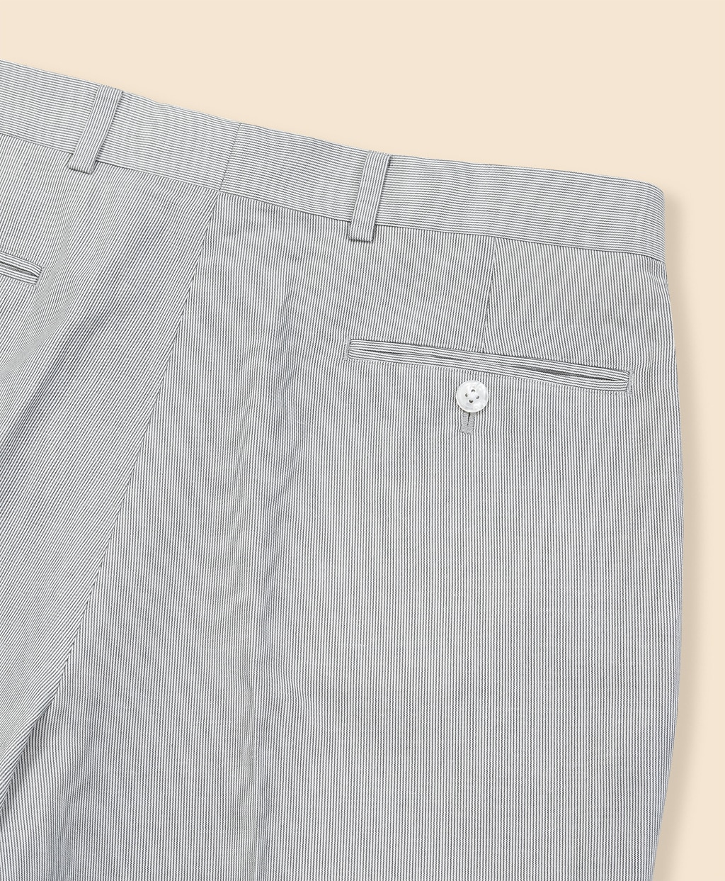 コットン／ラミー　コードレーン　プレーンフロント　トラウザーズ　Traditional2