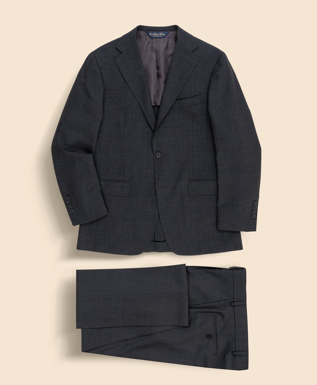 Brooks Brothers Explorer　ウール　ハイツイスト　ハウンドトゥース　段返り３釦スーツ　TOKYO model1