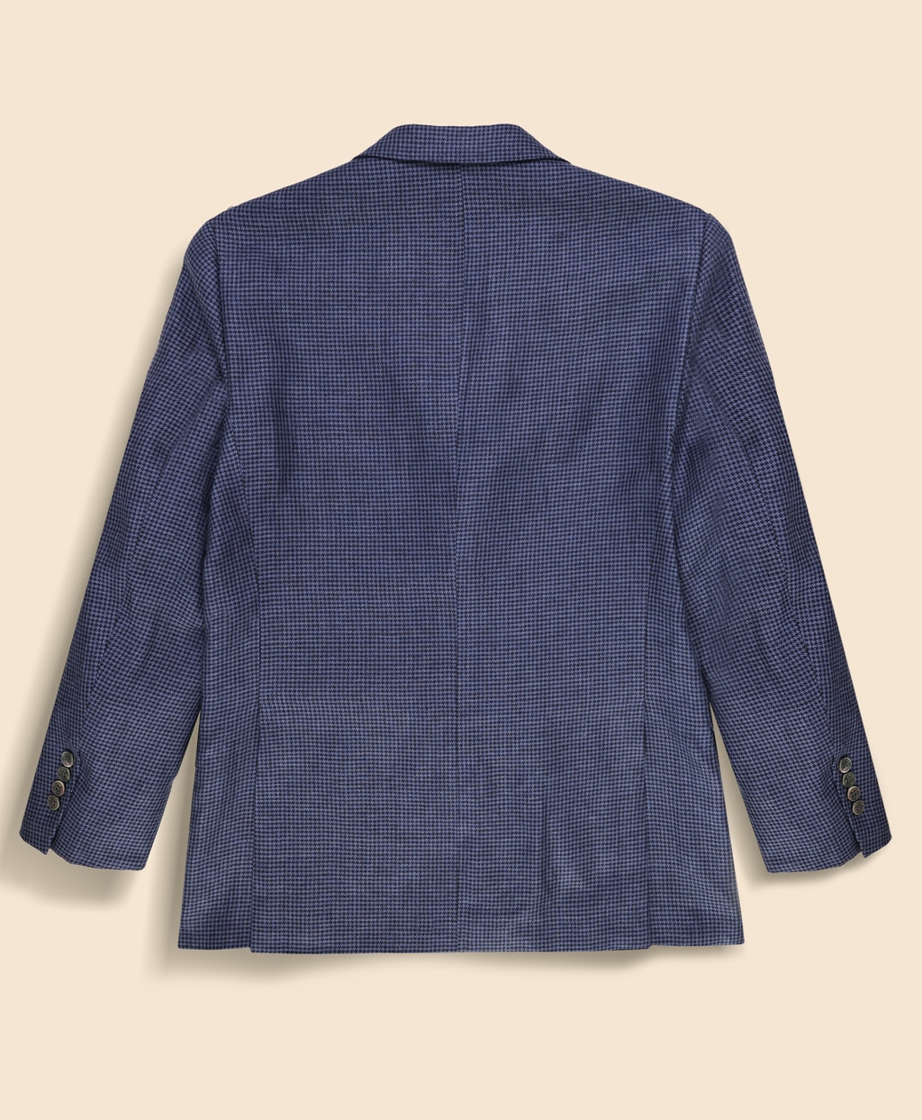 アイリッシュリネン　ハウンドトゥース　シングル２釦アンコンジャケット　Classic2