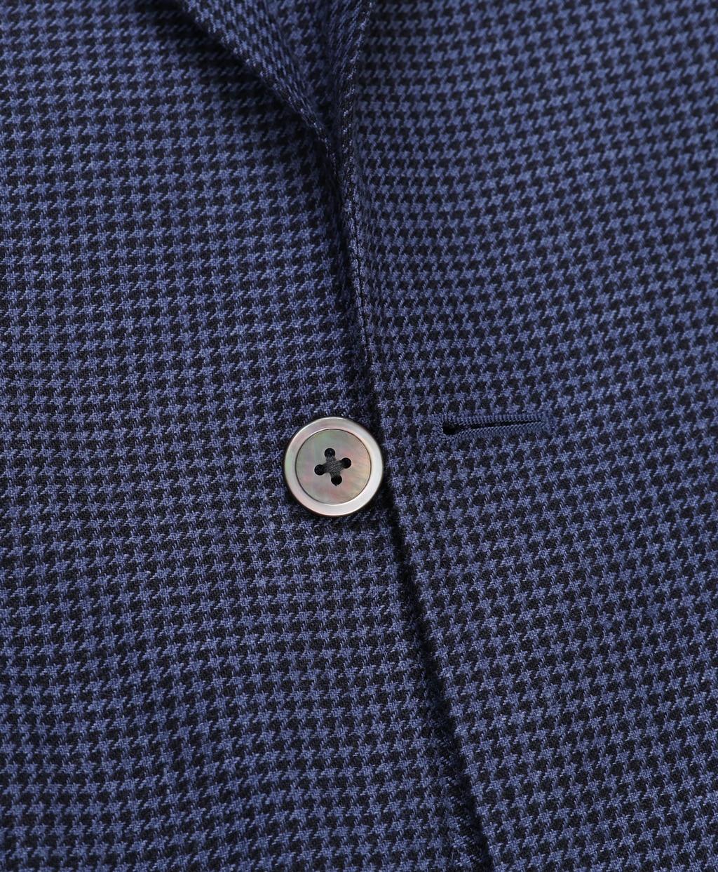 アイリッシュリネン　ハウンドトゥース　シングル２釦アンコンジャケット　Classic4