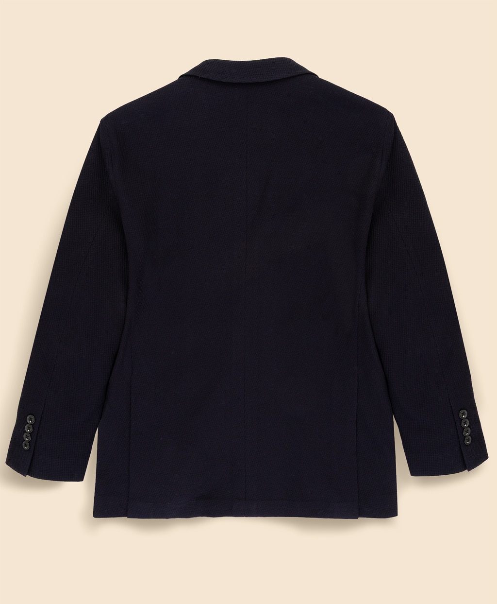 コットン　ニット　テキスチャード　シングル2釦ジャケット　Classic2