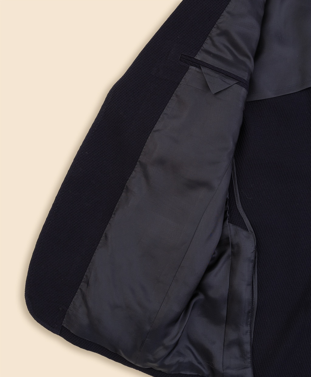 コットン　ニット　テキスチャード　シングル2釦ジャケット　Classic5