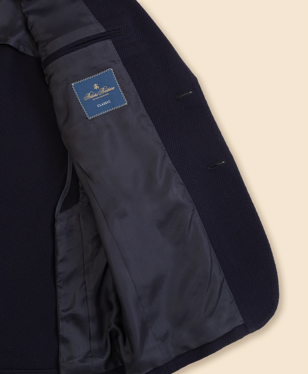 コットン　ニット　テキスチャード　シングル2釦ジャケット　Classic6