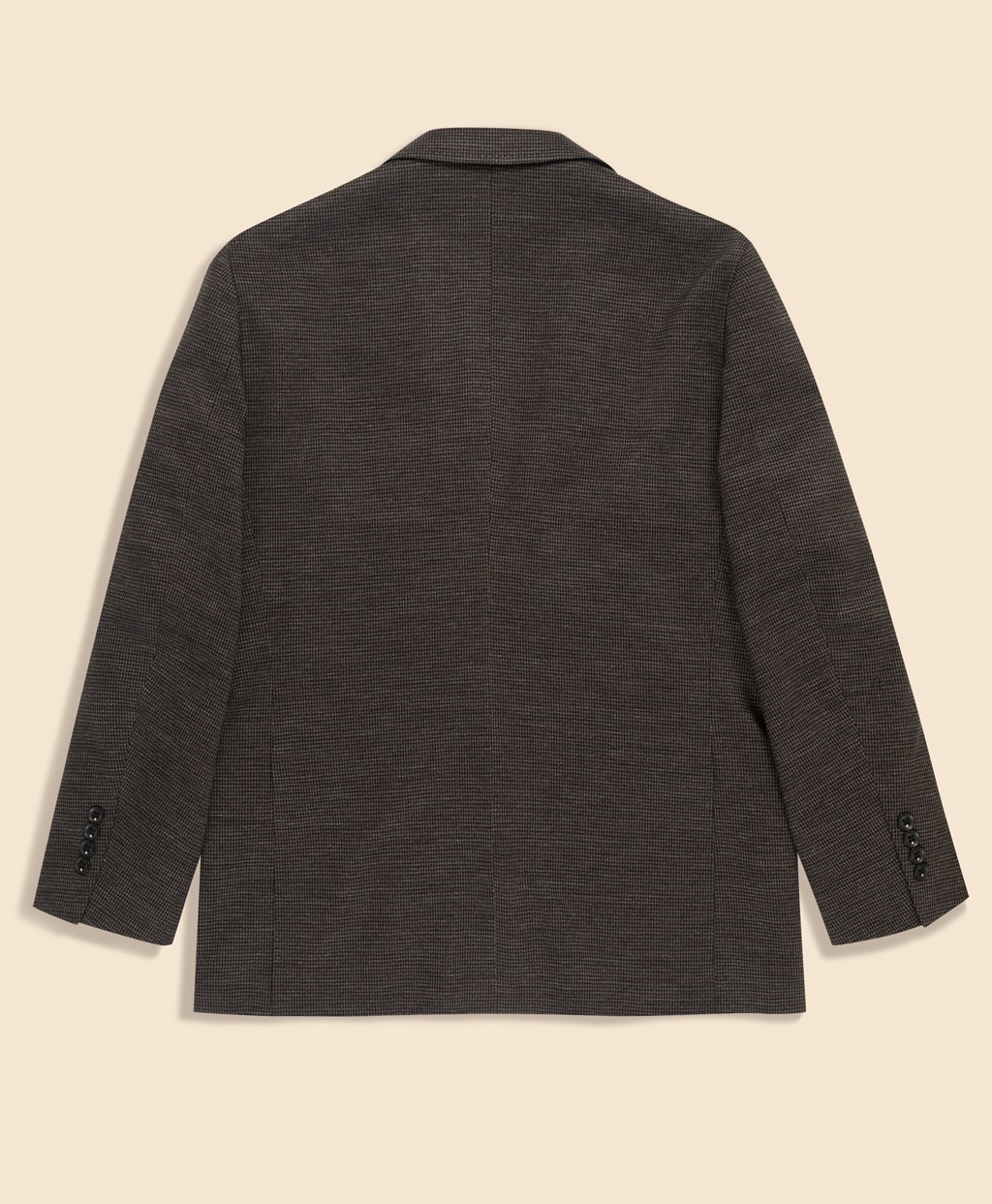 コットン／リネン　ニット　マイクロハウンドトゥース　シングル2釦ジャケット　Classic2