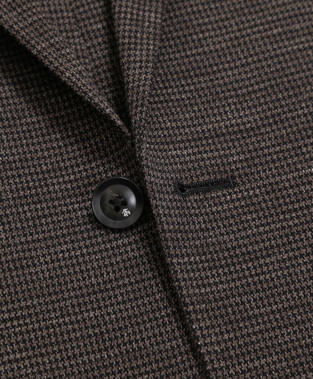 コットン／リネン　ニット　マイクロハウンドトゥース　シングル2釦ジャケット　Classic4