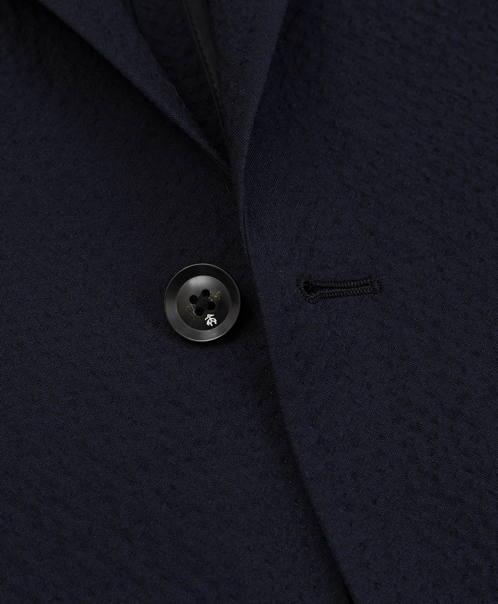 ウール／ポリエステル　シアサッカー　シングル２釦アンコンジャケット　Classic4