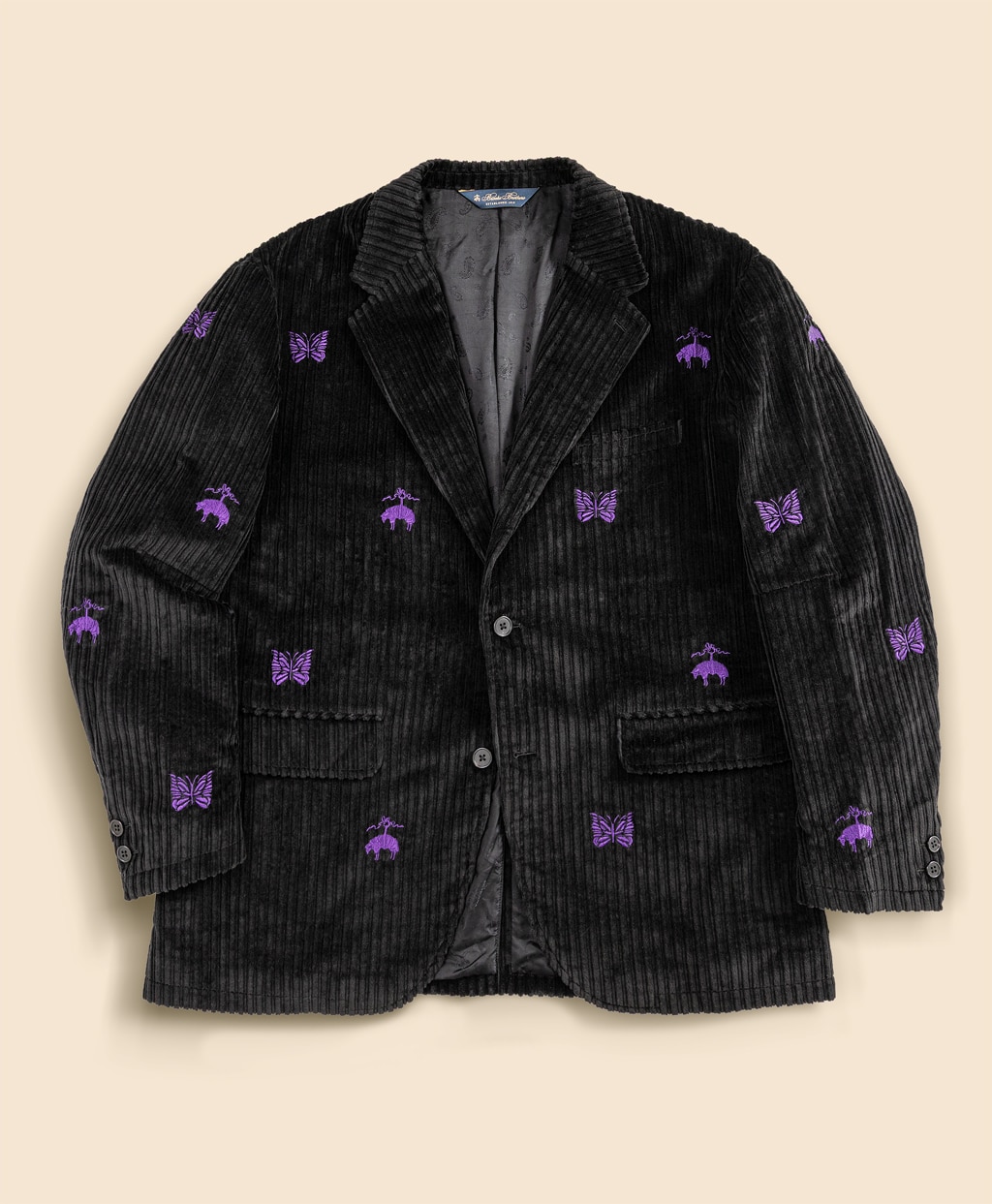 Brooks Brothers × NEEDLES　コットンコーデュロイ　GFパピヨン　リラックスフィット　段返り3釦ジャケット1