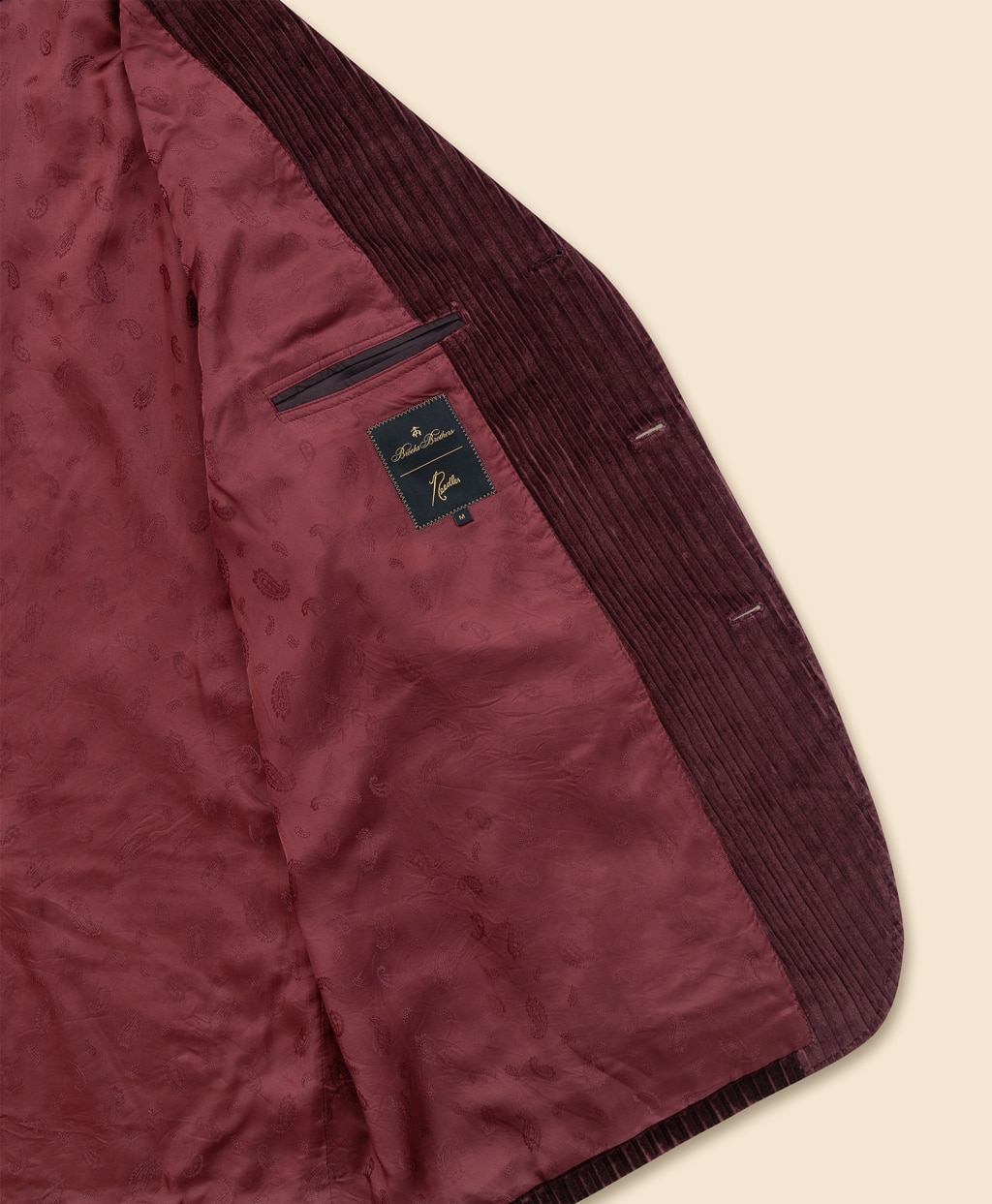 Brooks Brothers × NEEDLES　コットンコーデュロイ　GFパピヨン　リラックスフィット　段返り3釦ジャケット6
