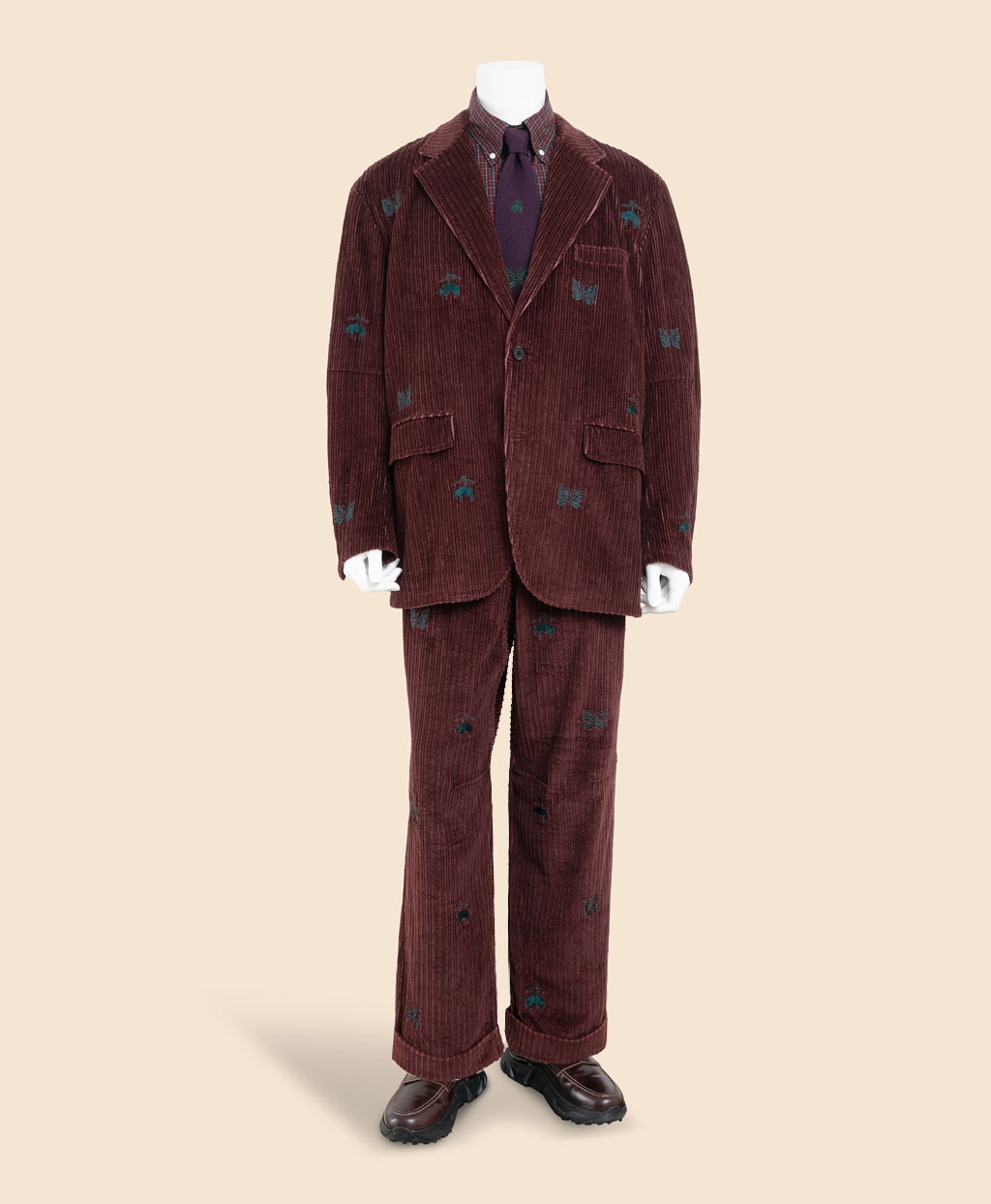 Brooks Brothers × NEEDLES　コットンコーデュロイ　GFパピヨン　リラックスフィット　段返り3釦ジャケット7
