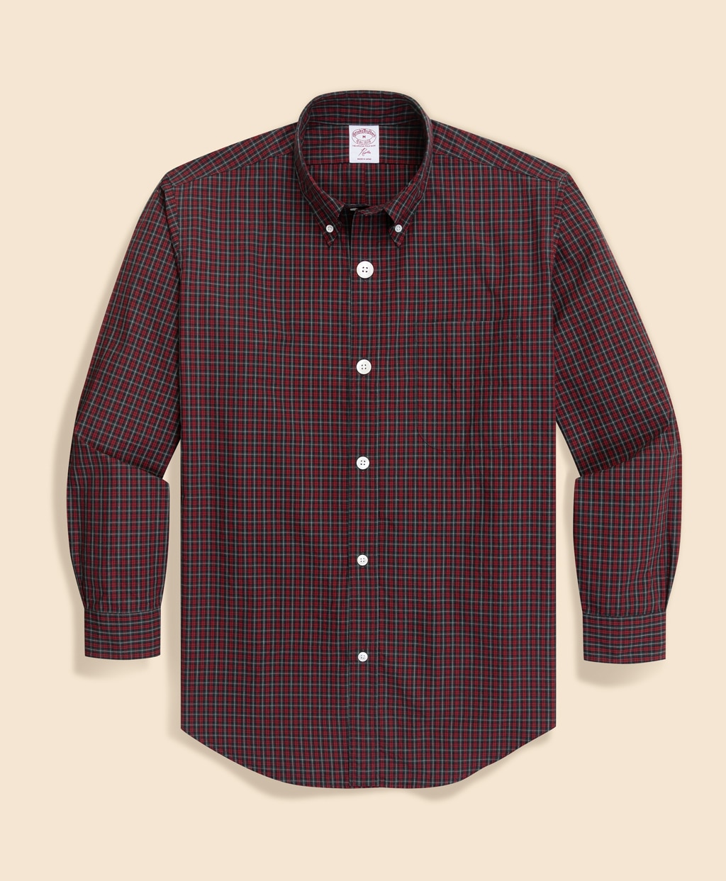 Brooks Brothers × NEEDLES　コットンポプリン　ミニタータンチェック　ボタンダウンシャツ1