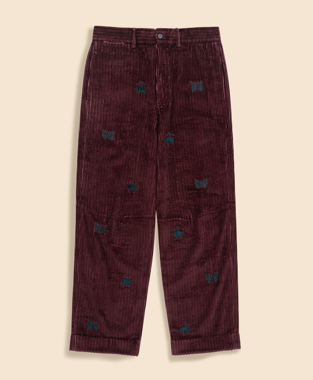 Brooks Brothers × NEEDLES　コットンコーデュロイ　GFパピヨン　ワイドトラウザーズ1