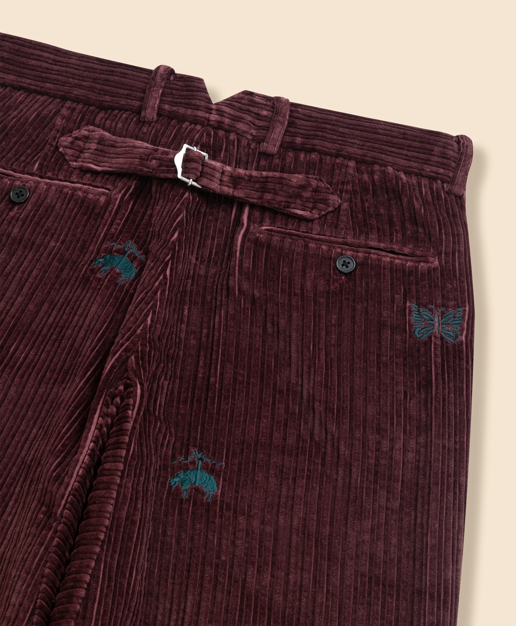 Brooks Brothers × NEEDLES　コットンコーデュロイ　GFパピヨン　ワイドトラウザーズ4