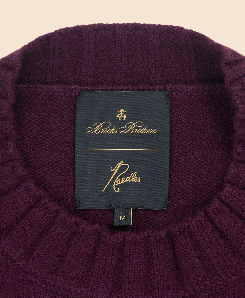 Brooks Brothers × NEEDLES　ラムズウール　モックネックセーター5