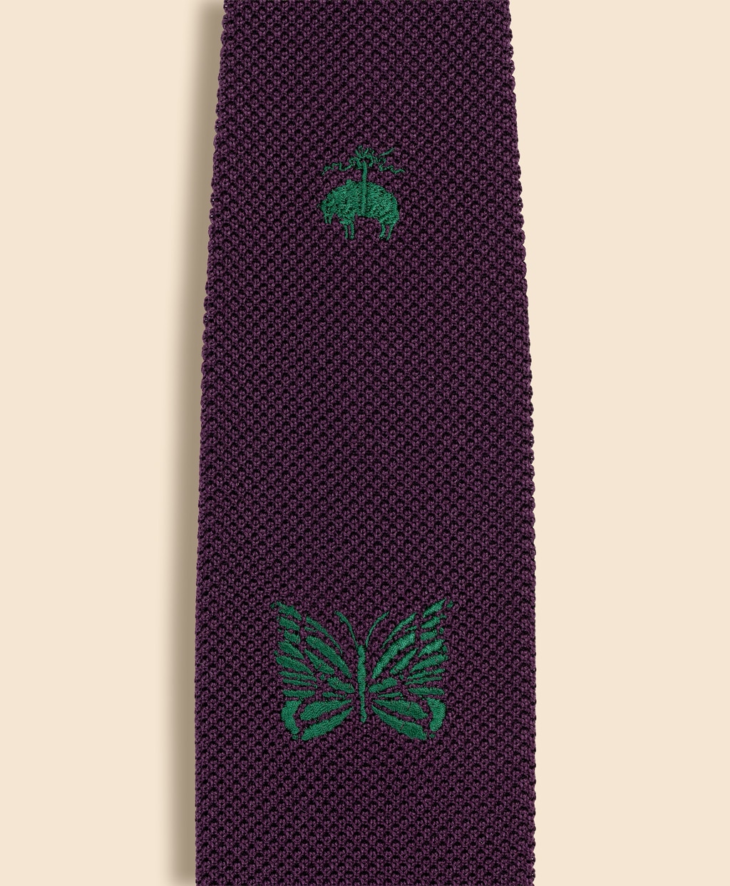 Brooks Brothers × NEEDLES　シルク　GFパピヨン　ニットタイ3