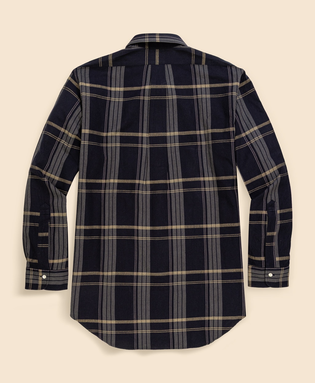 【The Refined MADRAS】 インディアマドラスコットン　６つ釦　ポロカラーシャツ　Traditional Fit3