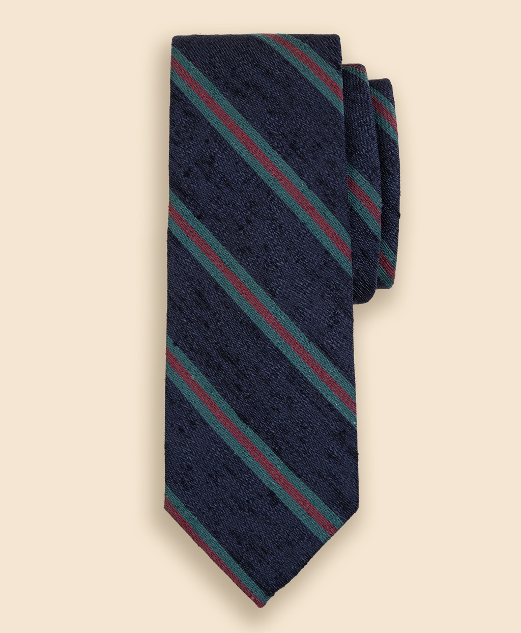 シルク　シャンタン　ストライプタイ1