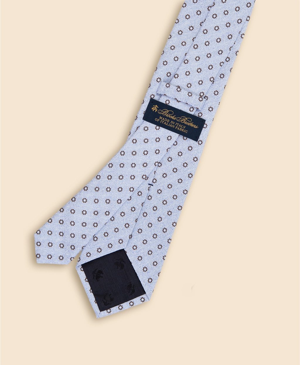 シルク／コットン　メランジ　フラワーモチーフタイ2