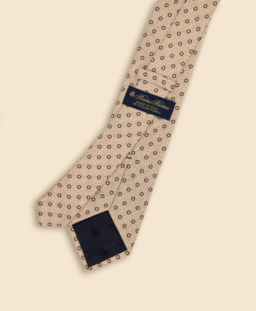 シルク／コットン　メランジ　フラワーモチーフタイ2