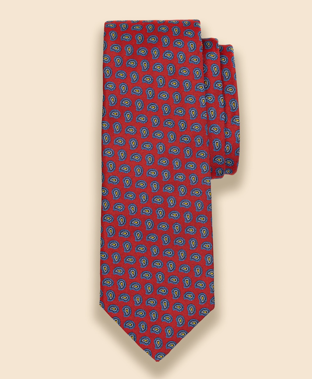 シルク　ペイズリー　ジャカードタイ1