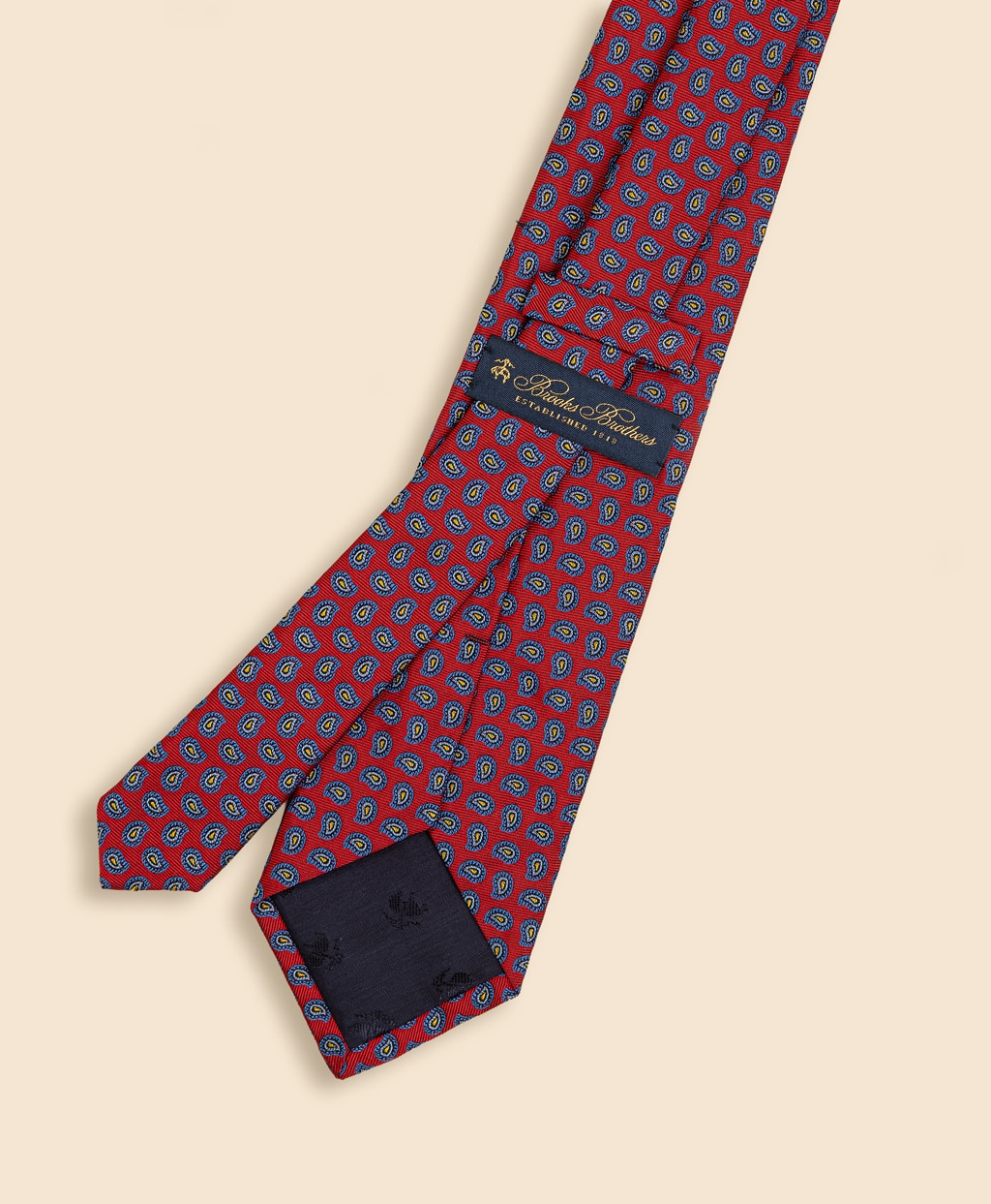 シルク　ペイズリー　ジャカードタイ2