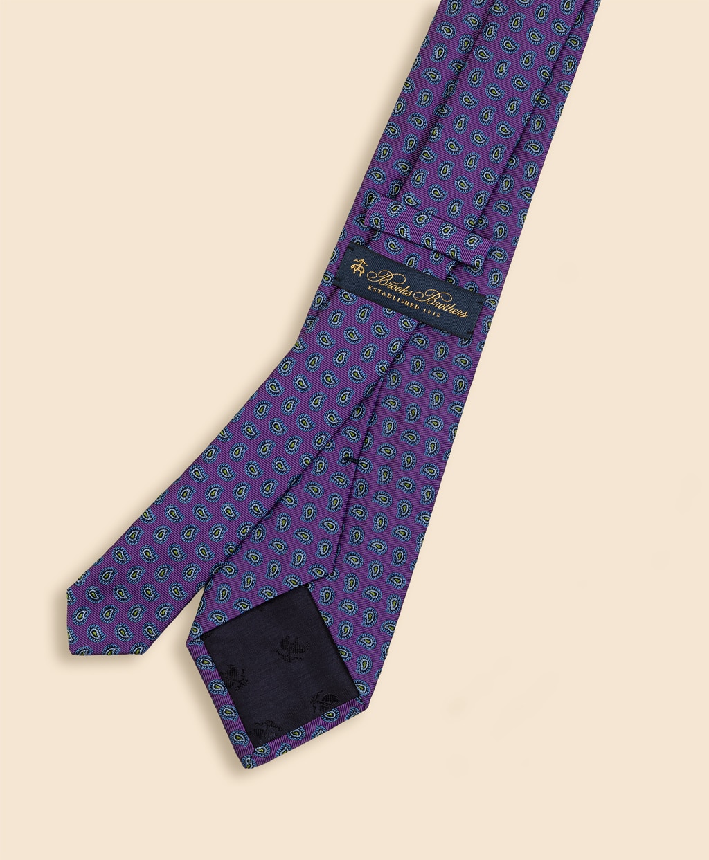 シルク　ペイズリー　ジャカードタイ2