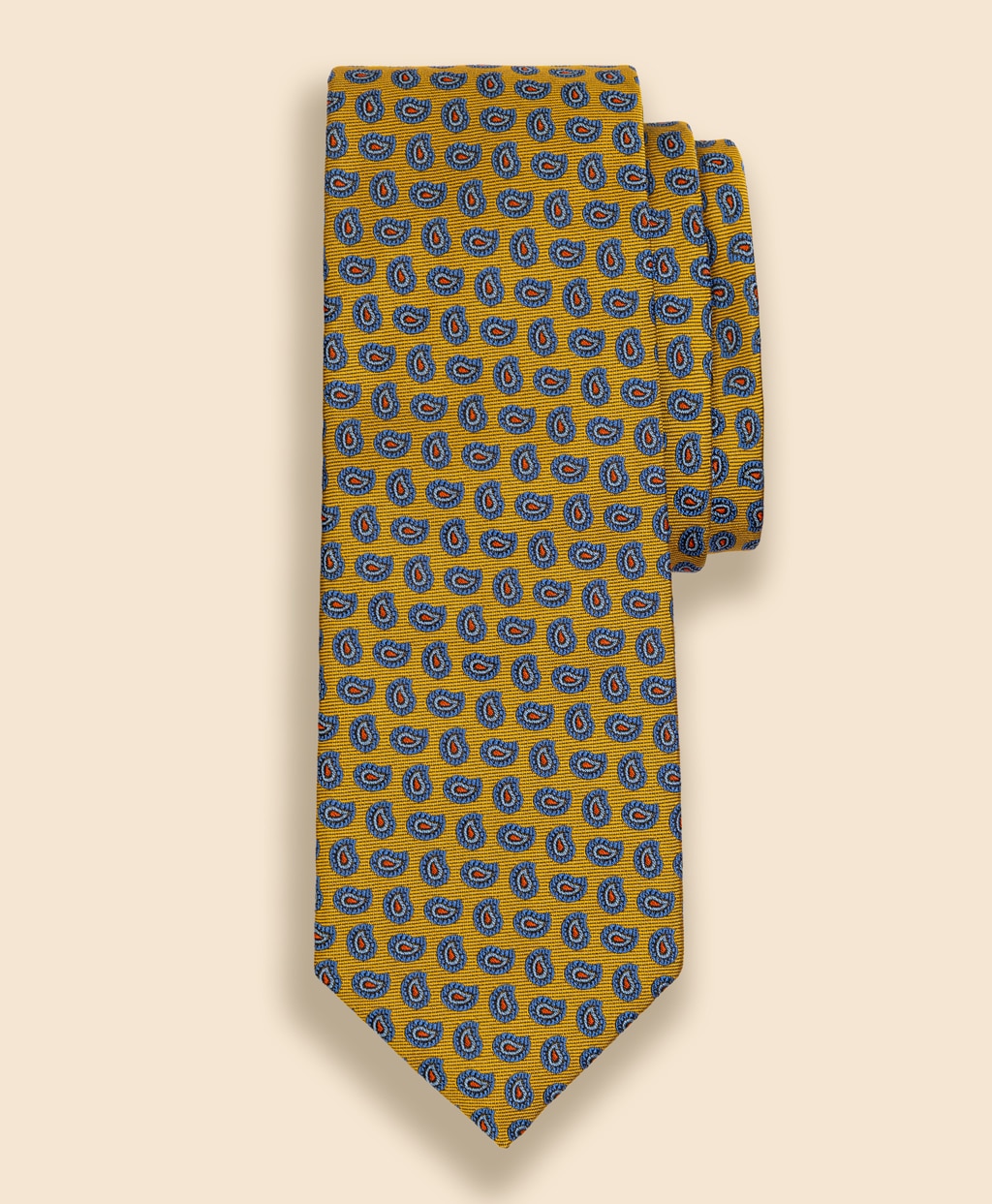 シルク　ペイズリー　ジャカードタイ1