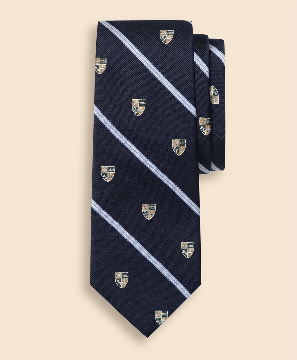 シルク　クレスト　BB#1ストライプ　レップタイ1