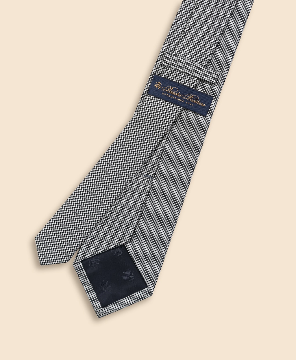 シルク　マイクロハウンドトゥース　フォーマルタイ2