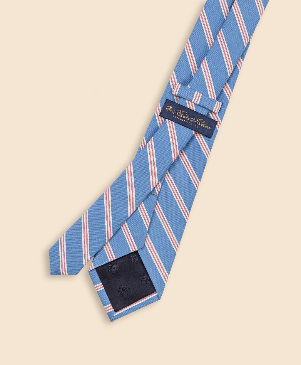 シルク／コットン　サテン　BB#1ミニストライプ　レップタイ2