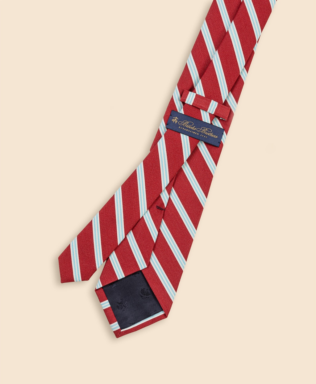 シルク／コットン　サテン　BB#1ミニストライプ　レップタイ2