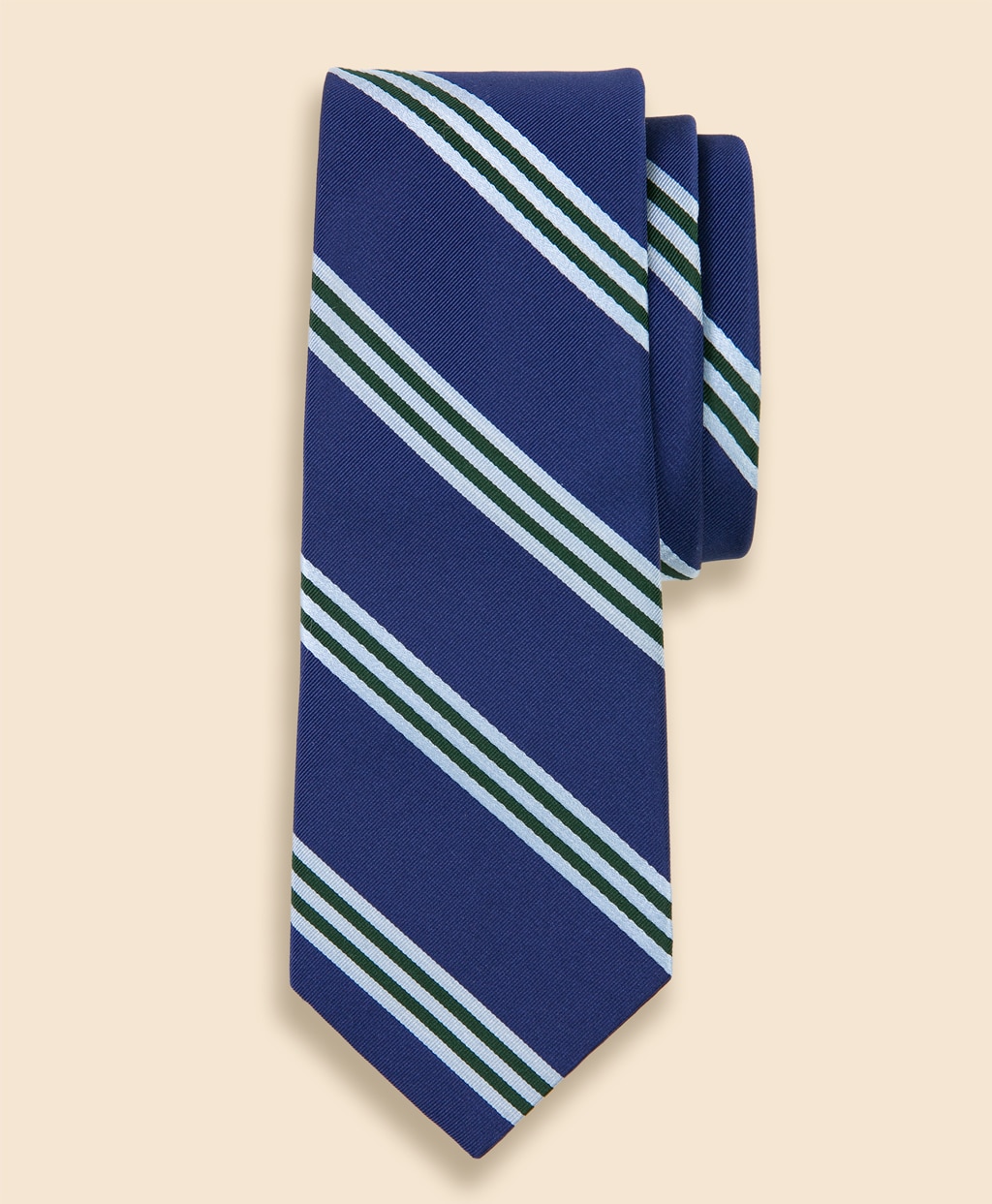 シルク　サテン　BB#1ストライプ　レップタイ1