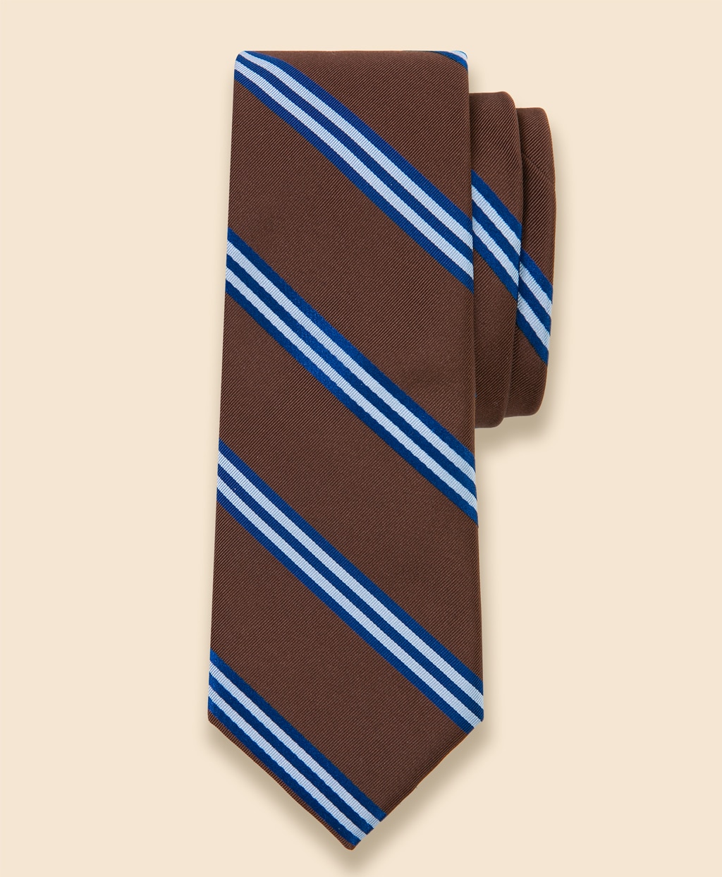 シルク　サテン　BB#1ストライプ　レップタイ1