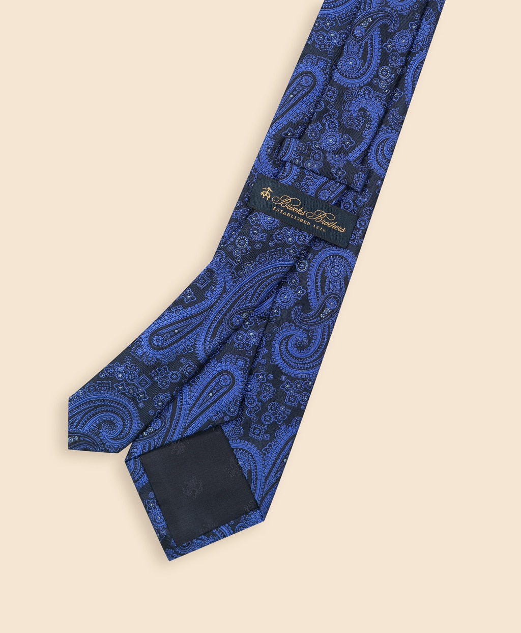 シルク　ラージペイズリー　ジャカードタイ2