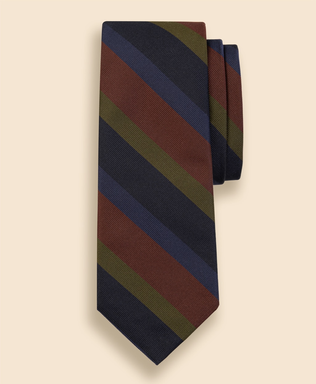 シルク　マルチワイドストライプ　レップタイ1