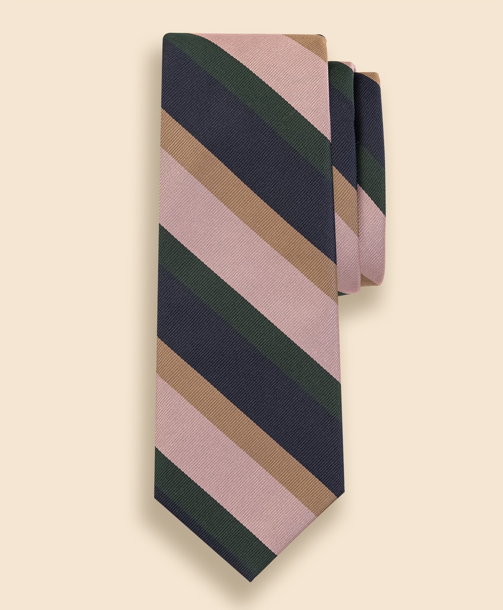 シルク　マルチワイドストライプ　レップタイ1