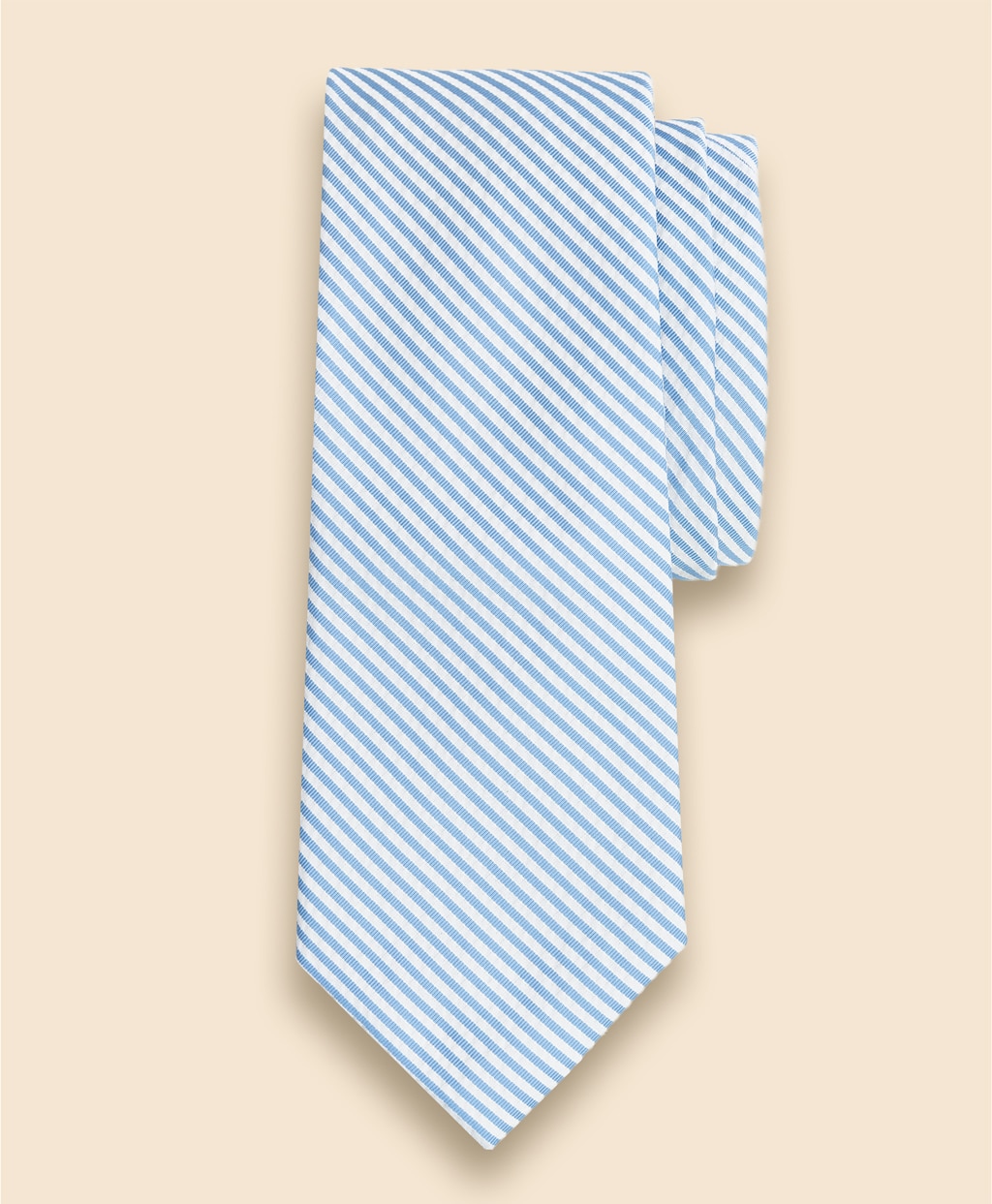 シルク／コットン　シアサッカー　ストライプタイ1