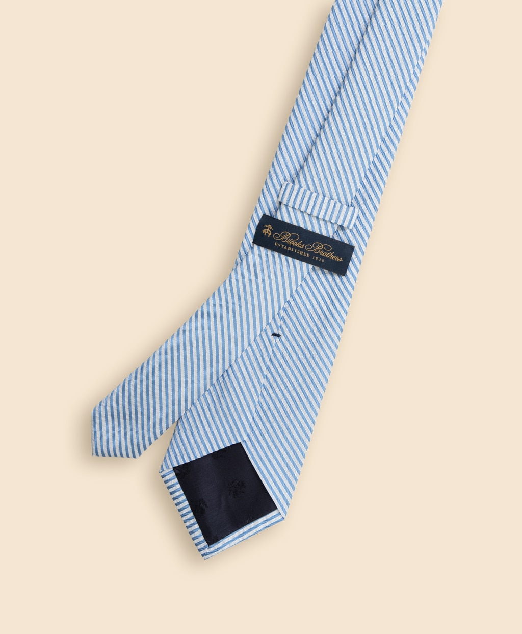 シルク／コットン　シアサッカー　ストライプタイ2