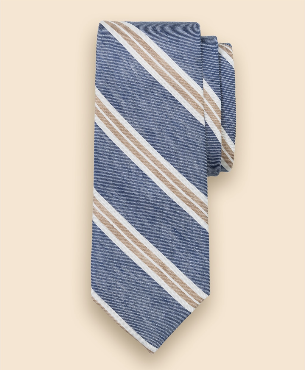 リネン／シルク　BB#1ストライプタイ1