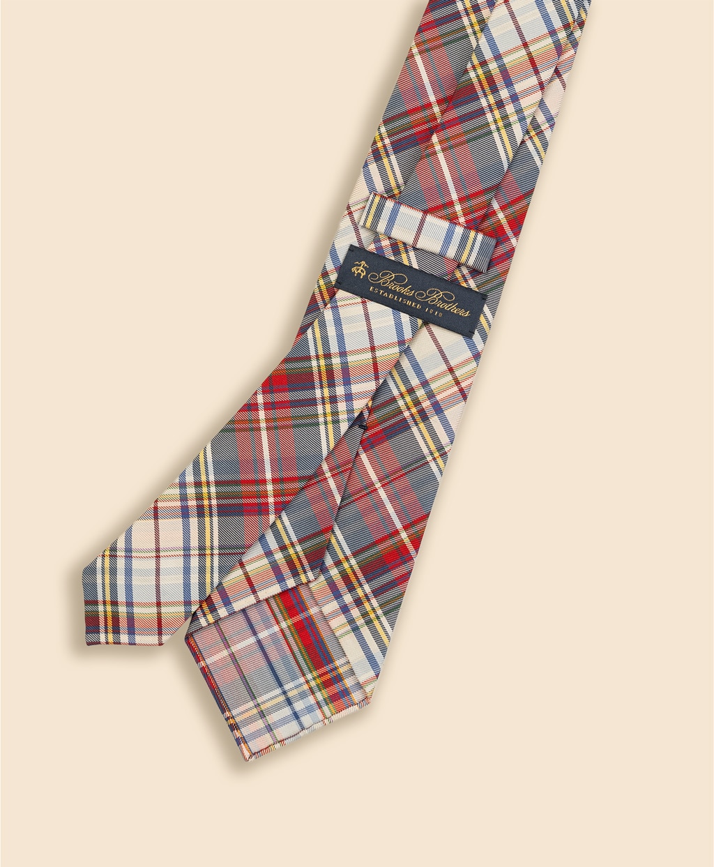 シルク　タータンチェックタイ2