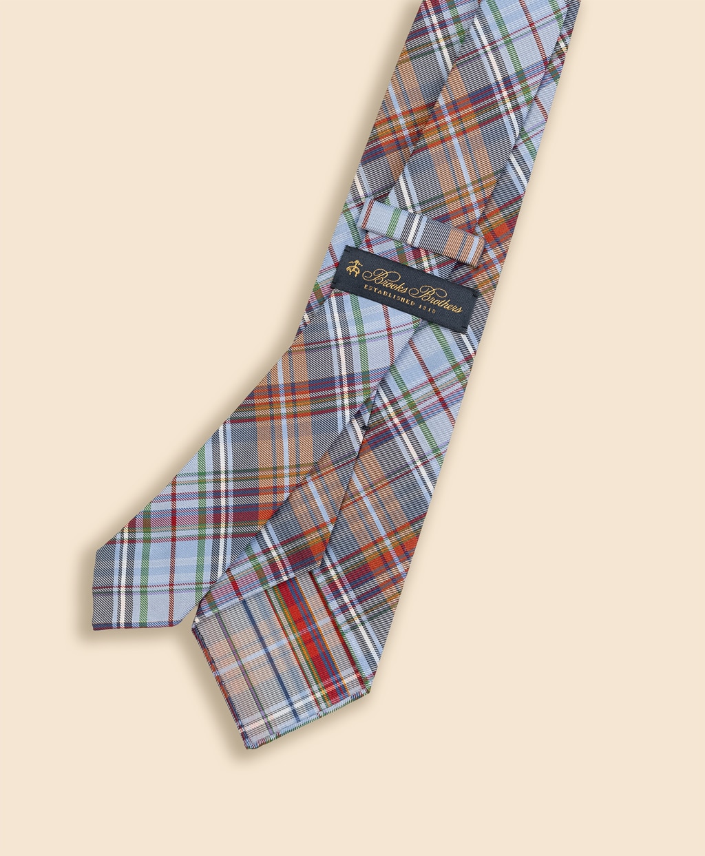 シルク　タータンチェックタイ2