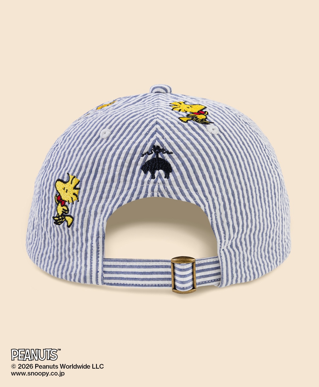 Brooks Brothers × PEANUTS　シアサッカー　ウッドストックエンブロイダリー　ベースボールキャップ2